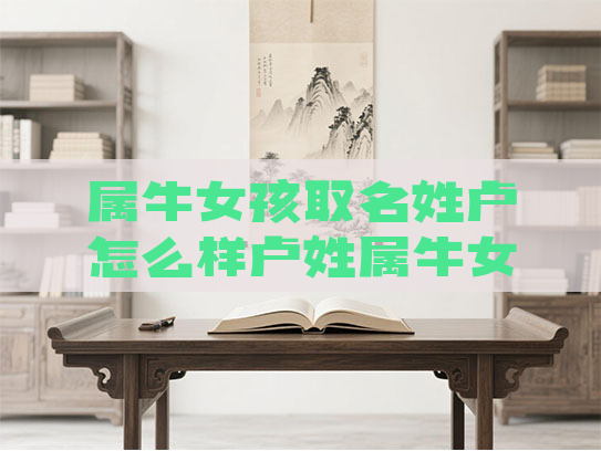 属牛女孩取名姓卢怎么样卢姓属牛女孩好听的名字